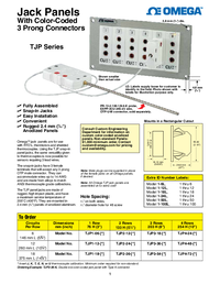 Thumbnail of document Data Sheet - TJP4 Jack Panel Assemblies w/3-Prong TC & RTD Connectors